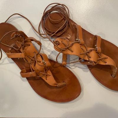 MISC JOIE LEATHER LACE UP SANDALS (WOMEN'S) SIZE 8.5/9