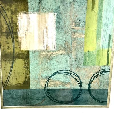 617 Large Abstract Decorative Framed Print