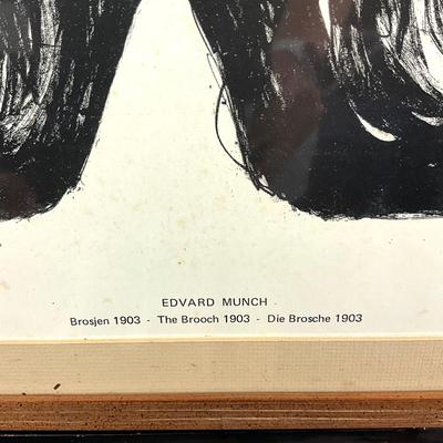 630 Vintage The Brooch , Eva Mudocci Framed Print