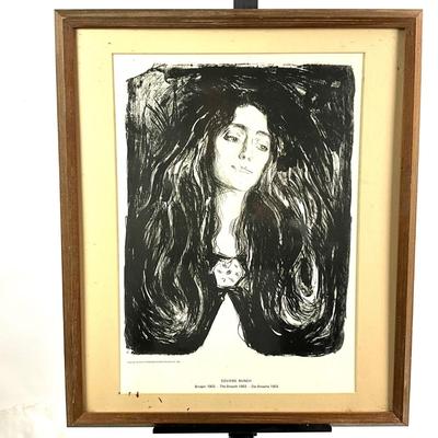 630 Vintage The Brooch , Eva Mudocci Framed Print