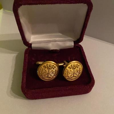 SC Palmetto Tree Cufflinks Waterbury Button Co