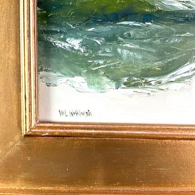 635 Original Oil Painting "Surfs Up" by Val Witkowski
