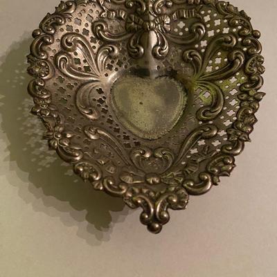 Gorham Sterling Silver Heart Trinket Dish