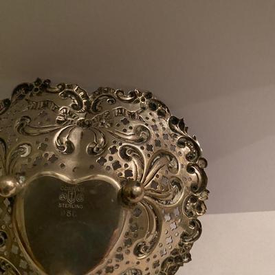 Gorham Sterling Silver Heart Trinket Dish