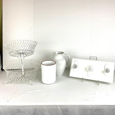 648 White Decorative Home Decor Lot with Dansk & Le Creuset