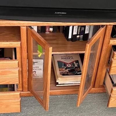 White Oak entertainment center / TV stand