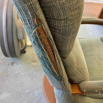 Swivel, reclining rocking chair