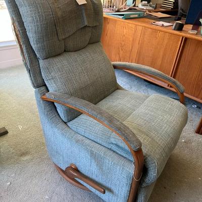 Swivel, reclining rocking chair
