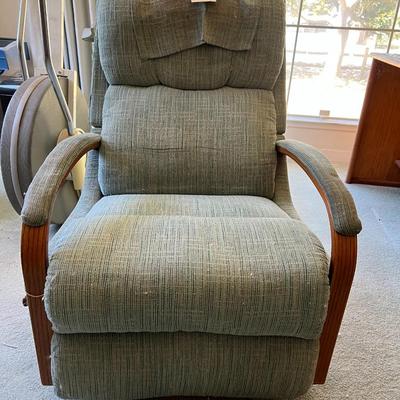 Swivel, reclining rocking chair