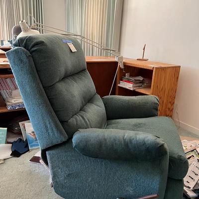 Blue upholstery rocking ,swivel, recliner