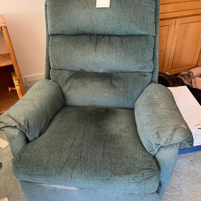 Blue upholstery rocking ,swivel, recliner
