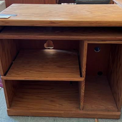 Mobile desk with key board tray