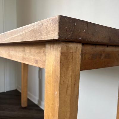 BUTCHER Block Table - Counter Height
