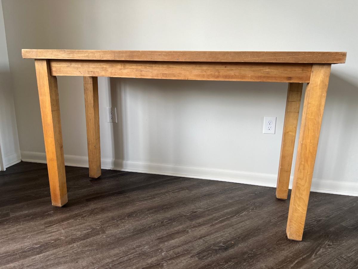 BUTCHER Block Table Counter Height