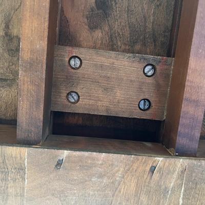 BARNARD & SIMONDS CO. Fold Out Table Antique Cherry