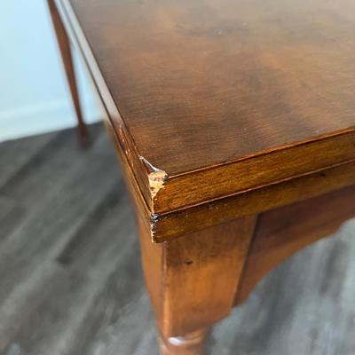 BARNARD & SIMONDS CO. Fold Out Table Antique Cherry
