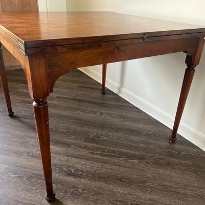 BARNARD & SIMONDS CO. Fold Out Table Antique Cherry