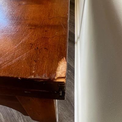 BARNARD & SIMONDS CO. Fold Out Table Antique Cherry