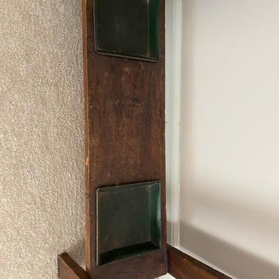 Antique Wood Coat and Umbrella Stand