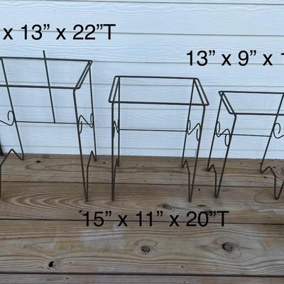 Lot of 5 Metal Table Bases Only *NO TOPS*