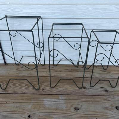 Lot of 5 Metal Table Bases Only *NO TOPS*