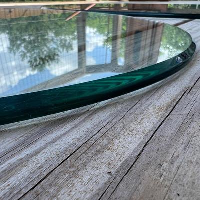 Lot of 3 Pieces of 3/8â€ Thick Round Glass