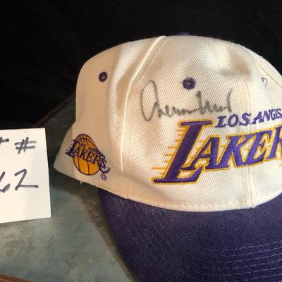 Signed Los Angeles Lakers Ball Cap