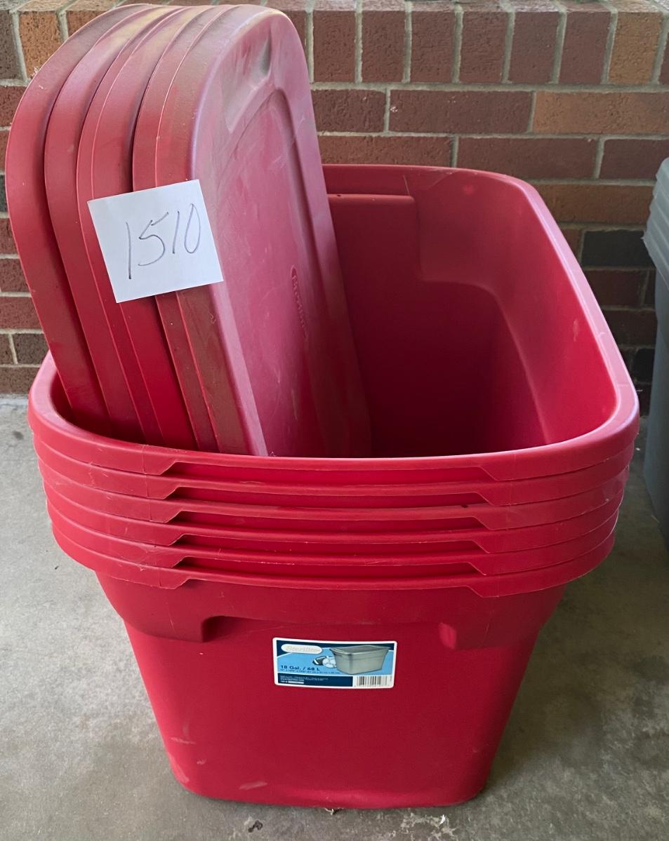 5 Totes with Lids