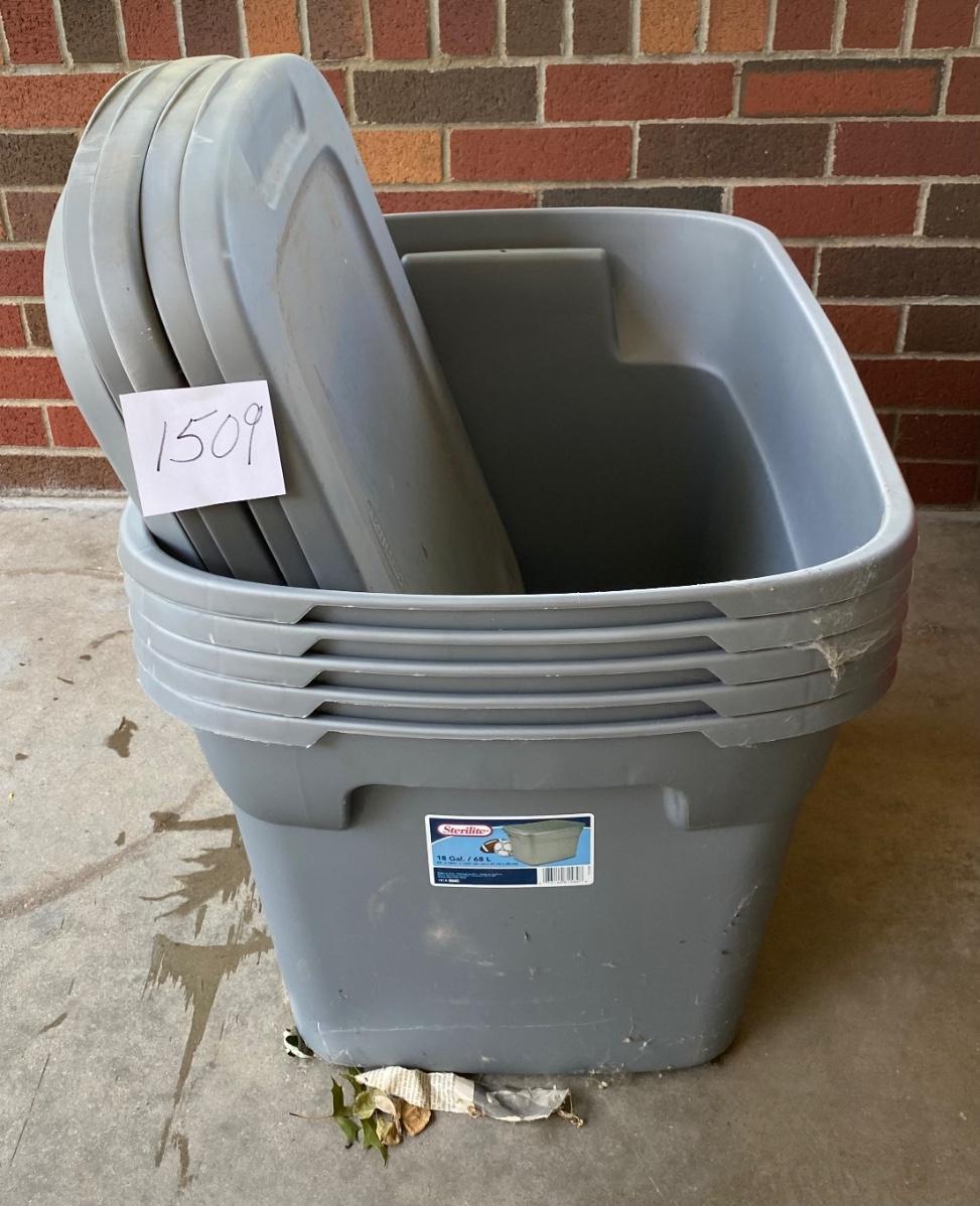 5 Totes with Lids