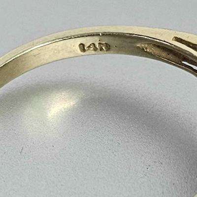 14kt Gold Ruby/diamond Ring (Size 9.5)