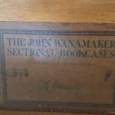 Vintage John Wanamaker Bookcase