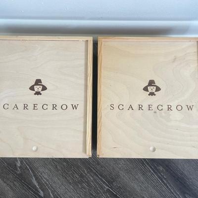 SCARECROW WINE Pair of EMPTY Boxes