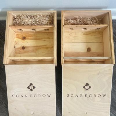 SCARECROW WINE Pair of EMPTY Boxes