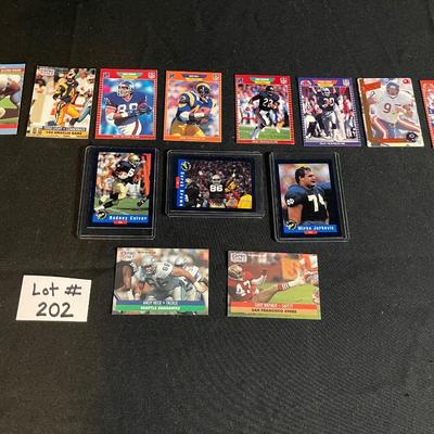 Draft and NFL trading cards