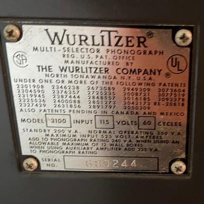 Wurlitzer Americana Jukebox