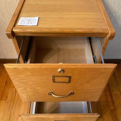Wooden File Cabinet