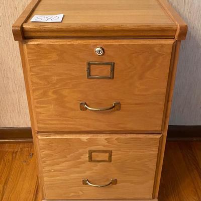 Wooden File Cabinet