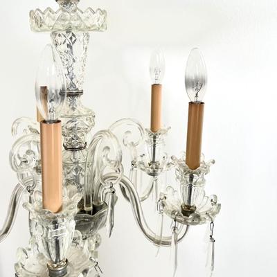 5 Arm Clear Crystal Chandelier *Read Details