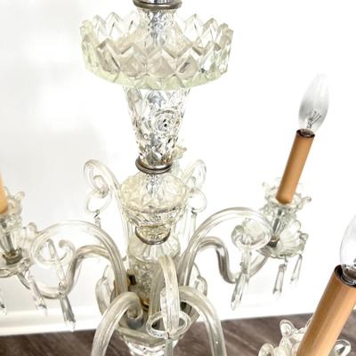 5 Arm Clear Crystal Chandelier *Read Details