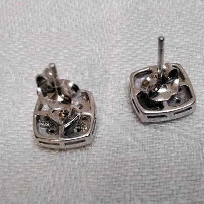 Diamond Chip 925 Earrings