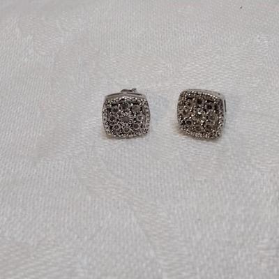 Diamond Chip 925 Earrings