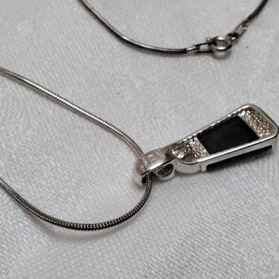 Vintage Jade 24" 925 Necklace