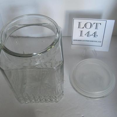 Clear Kitchen Covered Jar
