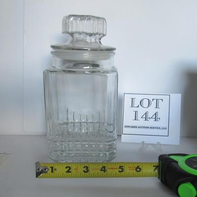 Clear Kitchen Covered Jar
