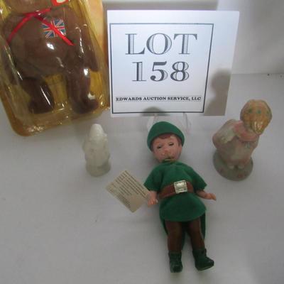Old Mc Donald's Britannia Mini Beanie in Pkg, Madam Alexander Peter Pan, Cerramic Figurines