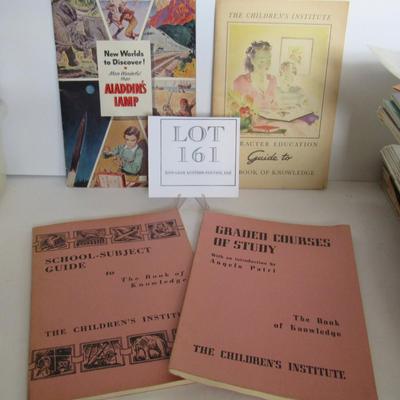 4 Nice Children's Learning Books, Book of Knowledge, 1940s and 1950