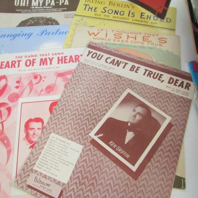 11 Vintage Sheet Music, 1914, 20s-50s