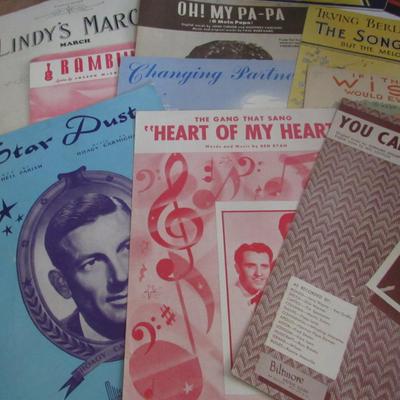 11 Vintage Sheet Music, 1914, 20s-50s