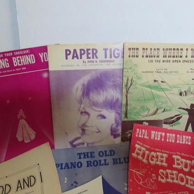 Lot of Vintage Sheet Music