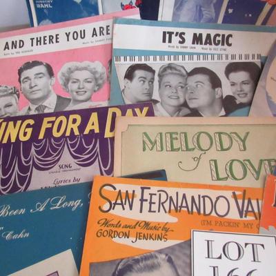 Lot of 12 Vintage Sheet Music, Bing C, Judy G, More Neat Covers